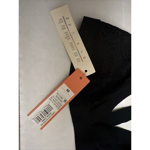 Colsie Sz Medium Black Bra Pullover Racerback No Padding Wireless - Picture 5 of 8